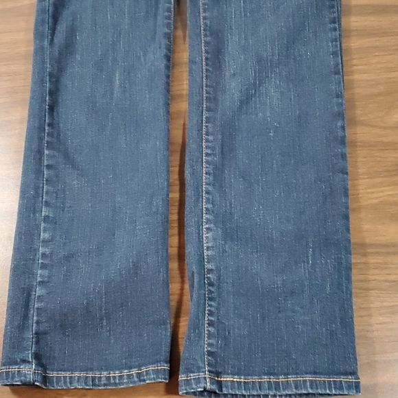Levi's 512 Slimming Straight Leg High Rise Jeans Size 6 Cute Design on Pockets! - Picture 7 of 12